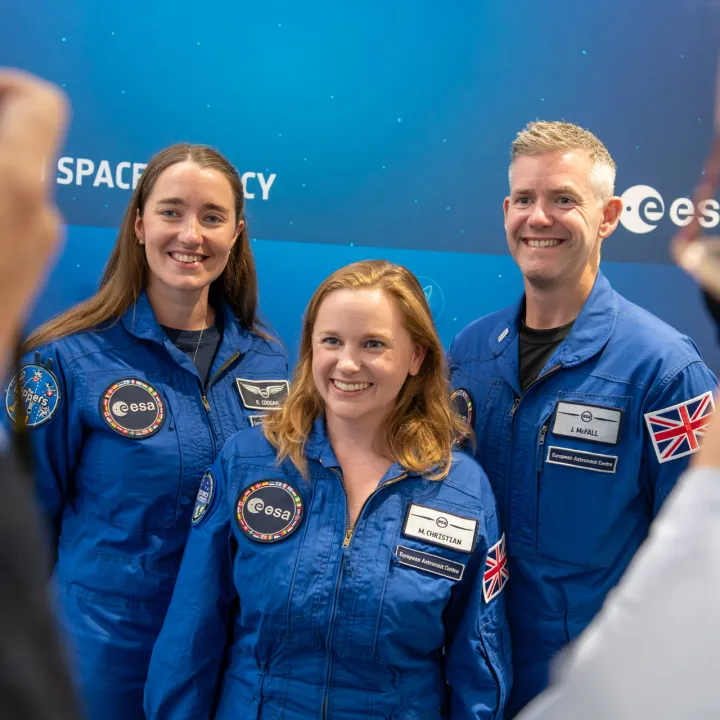 Three ESA astronauts