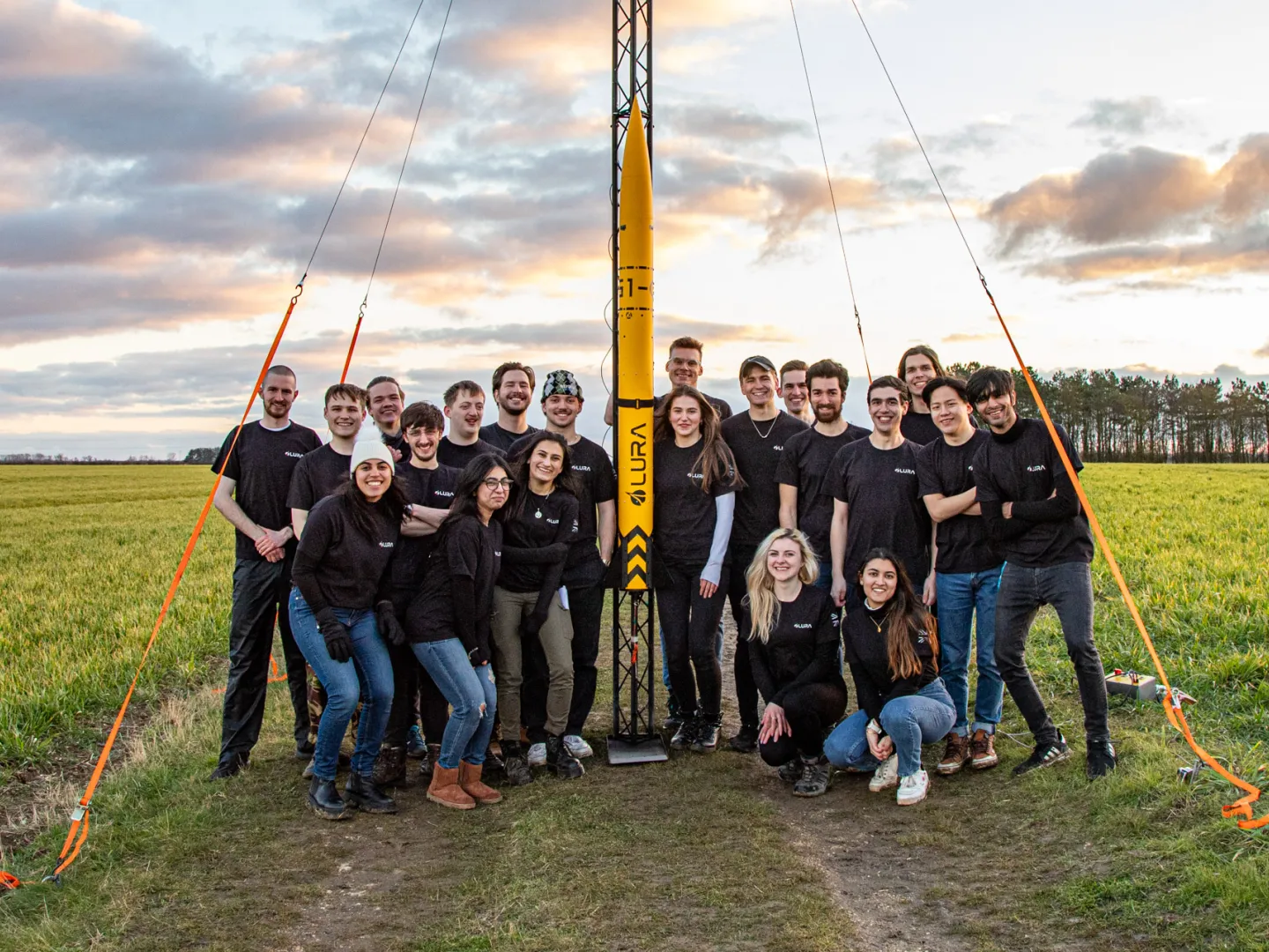 Leeds rocketry team group photo