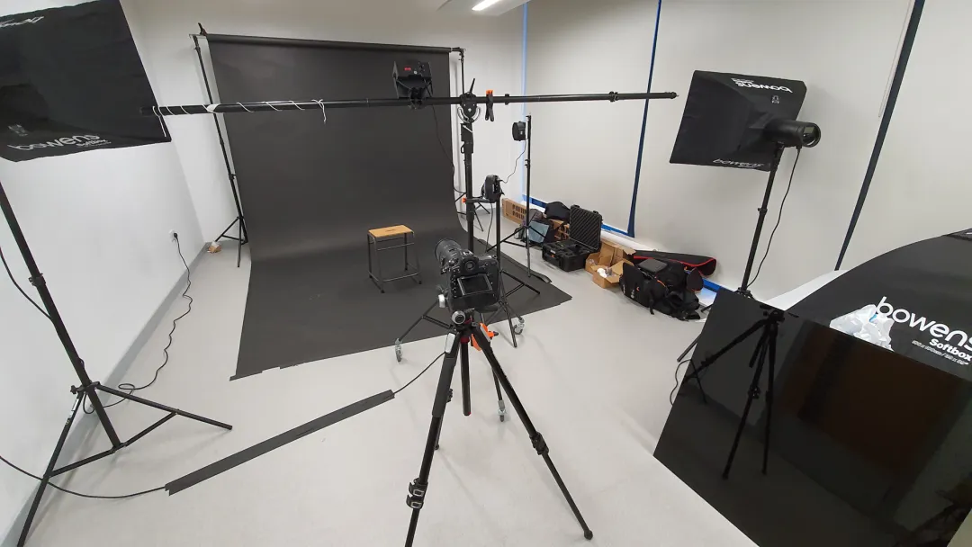 Wide image of a studio