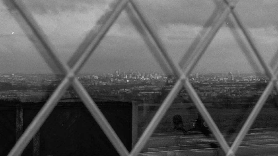 Leeds city in reflection