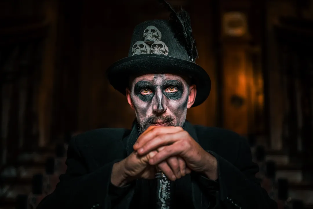 Voodoo man and a cane 